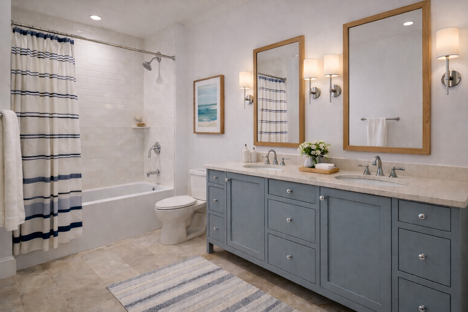 The Sandcastle Bathroom at Carolina Seas